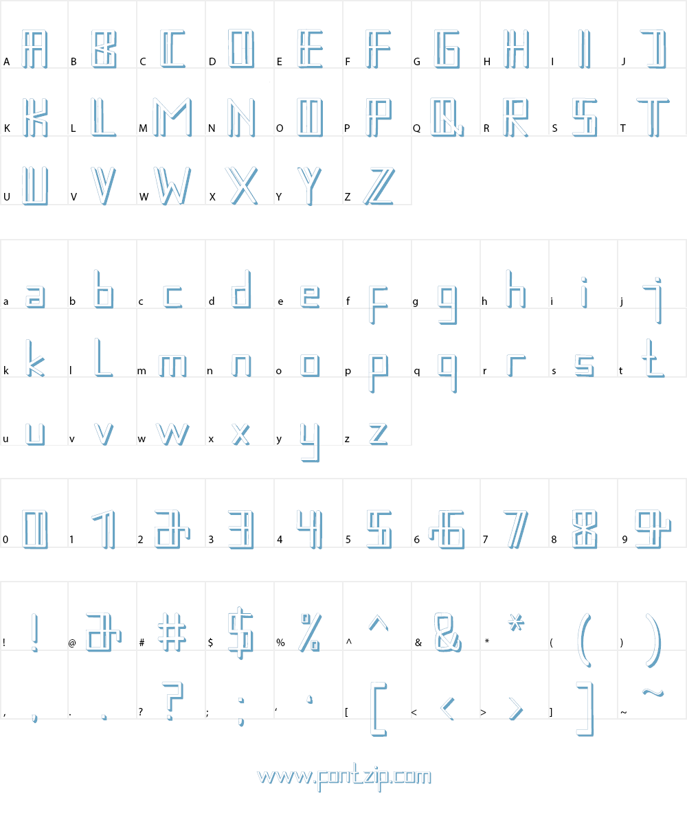 sicapcus Font Character
